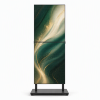 Afficheur LED pliable P2.5 à service frontal, panneau mural léger, luminosité 1200 cd, HDR10, garantie 2 ans, support sur pied