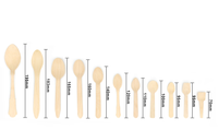 100% ensemble de couverts en bois de bouleau biodégradable écologique couverts en bois jetables cuillère en bois fourchette couteau pour Camping fête pique-nique