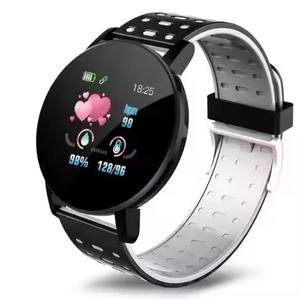 Günstiger Preis Großhandel 119Plus Smart Watch Herren Touchscreen Wasserdicht Sport Herzfrequenz Fitness Tracker für Android - Product Image 2