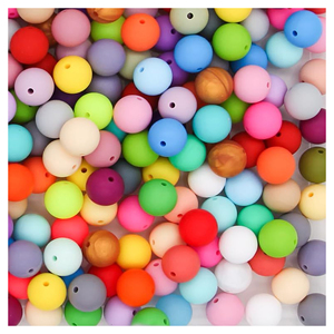 Promoción 100 Uds accesorios para hacer joyas decoraciones DIY llaveros bolígrafo con cuentas 6mm cuentas redondas sueltas - Product Image 1