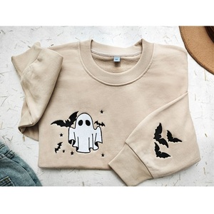 Felpa di Halloween camicia fantasma ricamata fantasma piccola stagione - Product Image 1