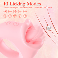 Erwachsenenspielzeug für Frauen Vibrator Zungenlecker 10 Vibrationsmodi 10 Leckmodi Wasserdicht USB-Aufladung Tragbar Diskret Vibro