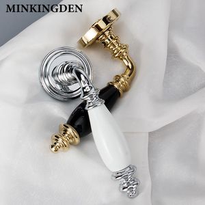 Poignées de porte en laiton et céramique les plus vendues, exquises et faciles à manipuler, pour la maison, le bureau, l'appartement, la villa – Quincaillerie - Product Image 5