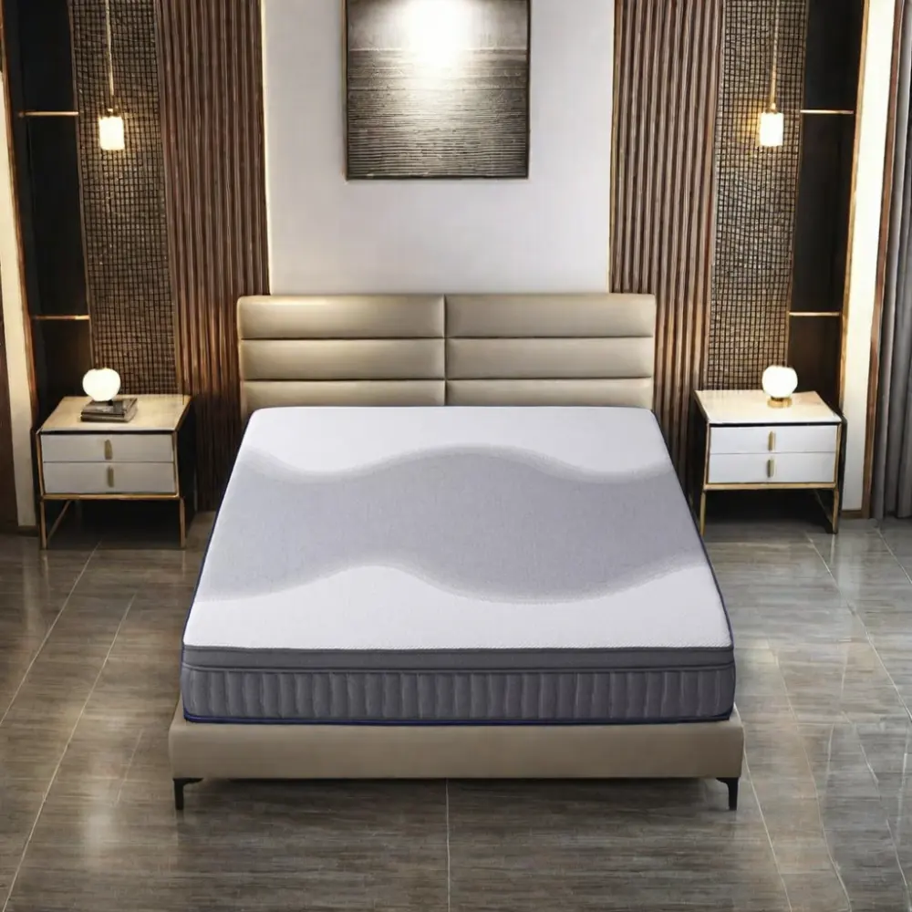 Matelas OEM et ODM de double de reine de matelas de mousse de mémoire de matelas de ressort d'éponge d'hôtel de luxe