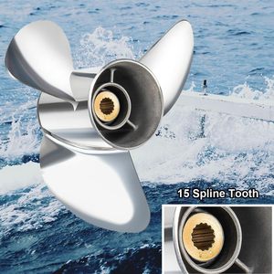 Nuevo Hélice Winibo para Motor Fuera de Borda Yamaha 60HP-140HP, 3 Aspas de Acero Inoxidable, 15 Dientes, <span class=keywords><strong>RH</strong></span>, OEM 6L6-45930-02-98 - Product Image 5