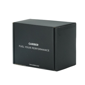 Boîte d'expédition en carton ondulé noir personnalisée pour les compléments alimentaires, les vitamines, les gommes, l'emballage de produits nutraceutiques - Product Image 2
