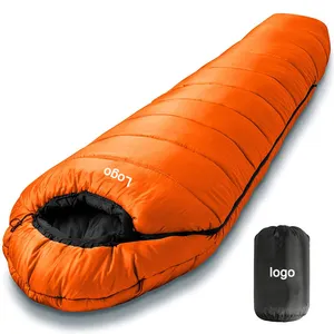 Extra grueso cálido al aire libre impermeable personalizado mejor clima frío 3 Temporada Camping doble Rei sacos de dormir adultos