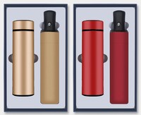 Gourde isotherme en acier inoxydable avec affichage de la température, tasse, bouteille, thermos et parapluie pliant – Nouveauté 2026 avec personnalisation client