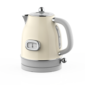 Bouilloire Électrique en Acier Inoxydable 1,7 L Style Vintage avec Indicateur LED et Élément Chauffant Dissimulé pour Petites Cuisines - Product Image 2