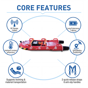 Robot de Rescate Acuático Inteligente con Cama de Rescate Remota, Calefacción Automática, Mantenimiento de Signos <span class=keywords><strong>Vitales</strong></span> y Llegada Rápida - Product Image 2