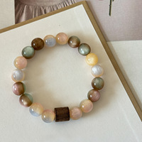 Pulsera de cuentas de cristal natural, joyería personalizada al por mayor para mujer, regalo navideño, pulsera de gemas de la suerte