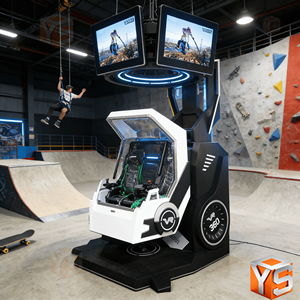 เครื่องเล่นจำลองภาพยนตร์ VR รถไฟเหาะหมุนได้ 360 องศา 9 มิติ พร้อมระบบเสมือนจริง ณ สวนสนุก ZDYS - Product Image 2