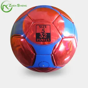 Balón de fútbol Zhensheng tamaño 5 profesional al por mayor máquina de fútbol cosido láser PVC balón de fútbol para entrenamiento