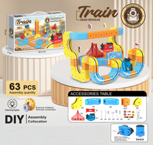 Set de Bloques de Construcción Magnéticos EPT, Juguete Educativo Montessori, Tren de Levitación Magnética Colorido - Product Image 5