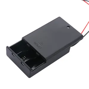 3AA Battery Holder With Cover And Switch 3 Cells Safe AA Battery Box/Holder/case