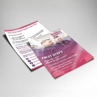 Brochures promotionnelles personnalisées en couleur, imprimées numériquement, à piqûre à cheval, pour la publicité d'entreprise (vente en gros)
