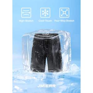 Custom Men's Athletic <b>Shorts</b> 4 Way Stretch Zipper Pockets 7\" Lightweight <b>Gym</b> & Sports Workout XS Size - Product Image 3