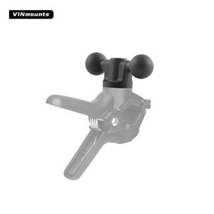 VINmounts 1-Inch Dual Ball Head Base, Compatible with <b>Large</b> Clamp & Suction <b>Cup</b> Mount, Adjustable Mount System VIN-B-010 - Product Image 2