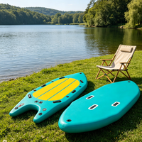 Planche de paddle gonflable verticale personnalisée en PVC, best-seller, idéale pour les sports nautiques en mer, vente directe d'usine