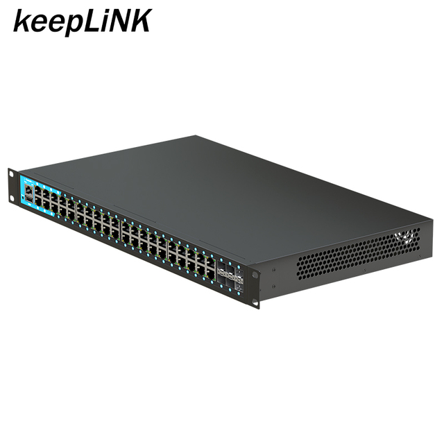 L3 managed 48 ports Ethernet switch gigabit with 6*10G sfp uplink intelligent managed high performance