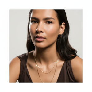 สร้อยคอห่วงโซ่รูปไข่สร้อยคอชั้นแฟชั่น - Product Image 1