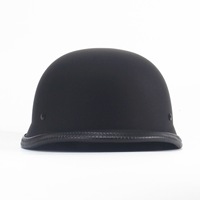 Casque Moto Rétro Classique Allemand de Haute Qualité, Demi-Face Cool pour Hommes, Casque Vintage pour Vélo Électrique et Moto