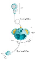 Jouet de douche électrique en plastique avec musique, pulvérisation d'eau, éléphant qui crache des bulles, nouveau style, jeu aquatique pour enfants, été, salle de bain