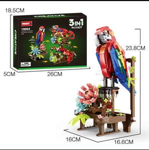 Woma Creative Ensemble de blocs de construction 3-en-1 Papagein, <span class=keywords><strong>Caméléon</strong></span>, Crabe Fidéle - Monde Animalier - Product Image 3