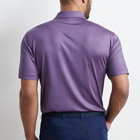 Custom Logo Streep Sublimatie Print Golf Shirt Droog Getailleerd Heren Kleding Design Golf Kleding Merken T-Shirts