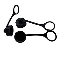 Cache-prise USB étanche COMTON IP67 réutilisable en nylon, anti-poussière, anti-rouille, noir, certifié RoHS pour appareils électroniques