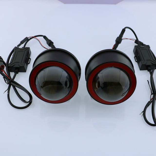 BILED FOGLIGHT LED Headlight Angel Eye/Halo Ring Retrofit Kit New H4 60W 12V Universal Fitment