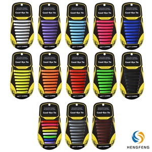 <span class=keywords><strong>Lacets</strong></span> en silicone sans nœuds, 16 pièces, <span class=keywords><strong>lacets</strong></span> élastiques multicolores pour enfants et adultes, baskets - Product Image 2
