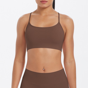 Seamless Women's Cross Back Fitness Activewear Women Brand Workout Sportswear Custom Seamless Sport Gym Yoga Wear for Woman