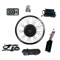 Kit de conversion de vélo électrique avec moteur à moyeu sans balais MTX 48V 500W, écran LCD, accélérateur, levier de frein, modification DIY sans batterie