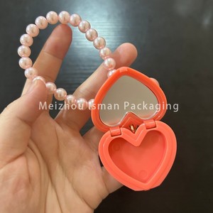 กล่องใส่บลัชออนเปล่ารูปหัวใจสีชมพู ISMAN ขนาดเล็ก 2 กรัม พร้อมกระจกและพวง<span class=keywords><strong>กุญแจ</strong></span>มุก กล่องใส่ลิปสติก - Product Image 6