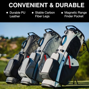 Bolsa de <span class=keywords><strong>Golf</strong></span> Premium de Cuero PU Lista para Venta al por Menor con 14 Divisores, Bolsillo para Telémetro y Patas de Fibra de Carbono para Tiendas de <span class=keywords><strong>Golf</strong></span> - Product Image 6