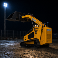 Mini-chargeuse compacte sur chenilles SHENGXIANG T750, conçue pour accueillir plusieurs accessoires à haut débit
