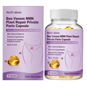 NORTH MOON Cápsulas Corporales Hidratantes para el Cuidado Suave <span class=keywords><strong>de</strong></span> la Mujer, Equilibran la Piel y Reafirman la Vagina, para Uso Doméstico - Product Image 1