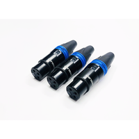 Adaptateur de câble DMX mâle, connecteur audio HIFI pour microphone, mélangeur, prise jack, cuivre OFC plaqué or, 3 broches, fiche XLR mâle, noir
