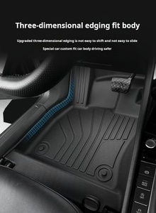 แผ่นยางปูพื้นรถยนต์5D 3D เหมาะสำหรับรุ่น3และรถรุ่นต่างๆรวมทั้งเทสลาสำหรับ Toyota BYD สำหรับ Kia MAZDA เป็นต้น - Product Image 4