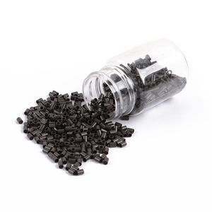 Xuchang Harmony <span class=keywords><strong>4</strong></span>-Barrels 4000pcs 3x2.4x4mm Extensions de cheveux I-Tip lisses avec <span class=keywords><strong>micro</strong></span>-perles en cuivre et outils pour extensions capillaires - Product Image 1