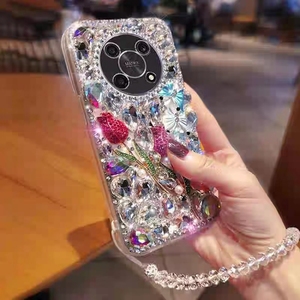 Nouveau diamant étui pour <span class=keywords><strong>huawei</strong></span> P10 P20 P30 P40 P50 Lite poche profiter 7 8 9s 9e 10 10s 10e 20 20se Y6P Y8S <span class=keywords><strong>50</strong></span> Pro Plus étui - Product Image 3