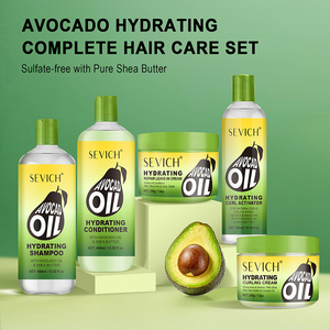 Ensembles de soins capillaires masque capillaire personnalisé en gros shampooing crème avocat produits de soin des <span class=keywords><strong>cheveux</strong></span> <span class=keywords><strong>afro</strong></span> bouclés - Product Image 2