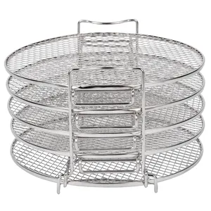 Dehydrator Rack For Ninja Foodi Pressure Cooker And Air Fryer 6.5 Quart 8 Quart Stainless Steel Cooker Rack With 5 Layers