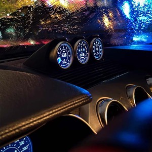 Medidor Triple LARIDAS para Mustang S550, Consola Central de Alto Rendimiento, Indicador Ajustable de 7 Tipos de Color, 2015-2023 - Product Image 5