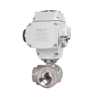 วาล์วบอลไฟฟ้าสแตนเลส COVNA 90-Day Window HK60-Q-T ขนาด 1/2 นิ้ว 3 ทาง 1000 WOG 24V DC CF8 - Product Image 2