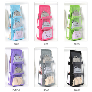 ชุดคลุมกระเป๋าถือกันฝุ่นแบบแขวน 6 ช่อง ประหยัดพื้นที่ สำหรับห้องนั่งเล่น ขายส่ง 1 แพ็ค - Product Image 3