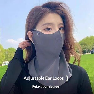 <span class=keywords><strong>Masque</strong></span> de protection solaire intégrale pour femme, anti-UV, respirant, séchage rapide, en soie glacée et polyester, idéal pour la conduite et le cyclisme en été - Product Image 1