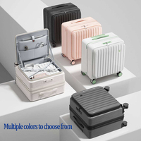Nouvelle valise à roulettes légère et compacte à ouverture latérale 2027, valise à roulettes de 20 pouces, valise à roulettes de cabine