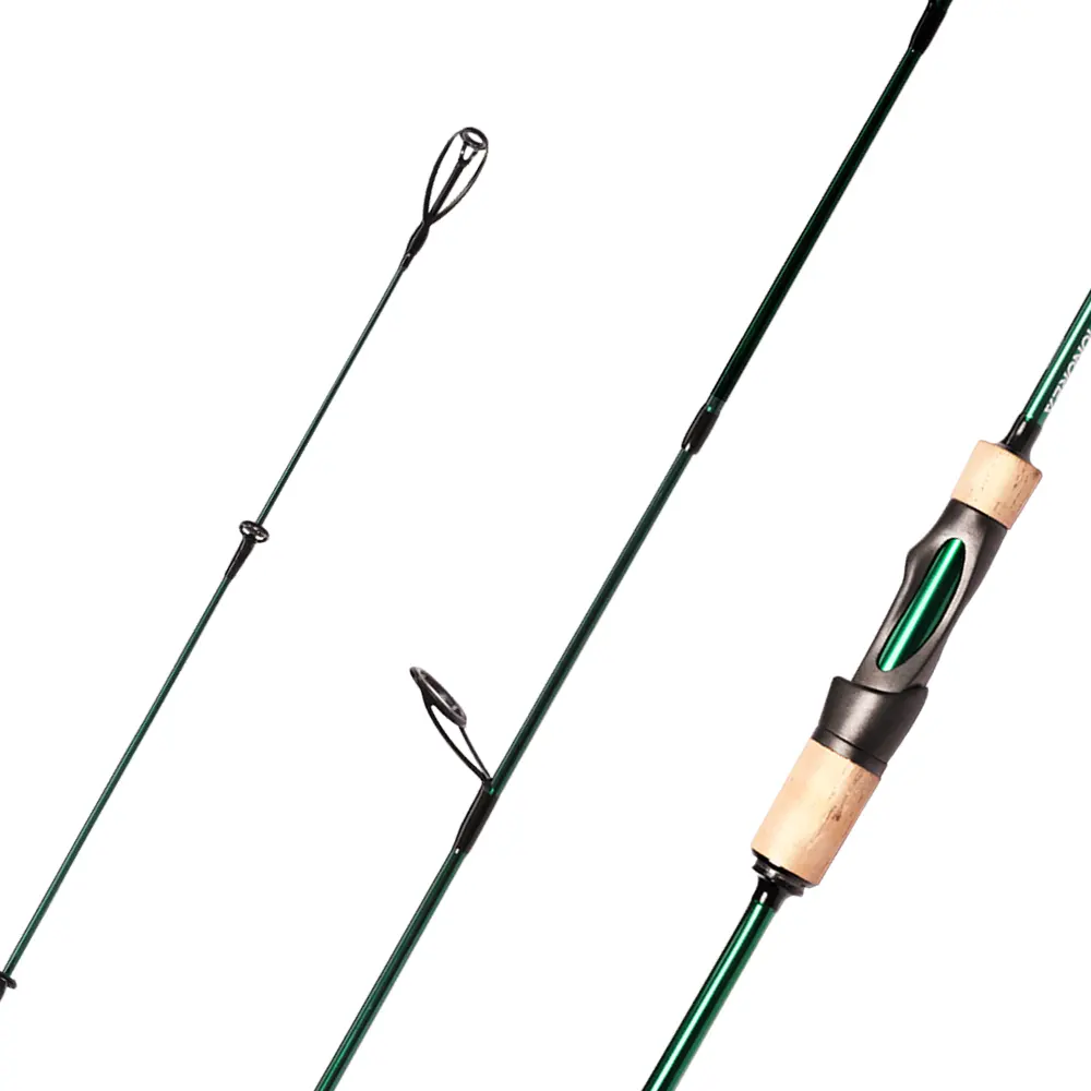 Esca canna da pesca trota ad azione veloce sedile mulinello UL OVS 6 taglie a 2 sezioni per durezza del fiume lago lunghezza 1.8m